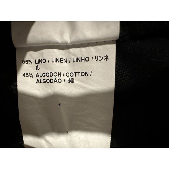 Adolfo Dominguez Jacket Women's S 38 Black Linen Blend Zip Silver Hardware Spain - Picture 11 of 11